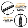 BIC Gel-ocity Quick Dry Retractable Gel Pen, Medium Point, 0.7 mm, Black Ink, 12/Pack (RGLCG11-BLK)~#|#~sp168939787_sc7