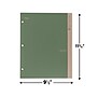 Five Star 100% Recycled 3-Hole Punched 2-Pocket Paper Folder, Assorted Colors (330027-22)~#|#~sp168942285_sc7