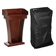 AdirOffice 37.5" Podium Lectern with Cover, Cherry (661-012-CH-PKG)