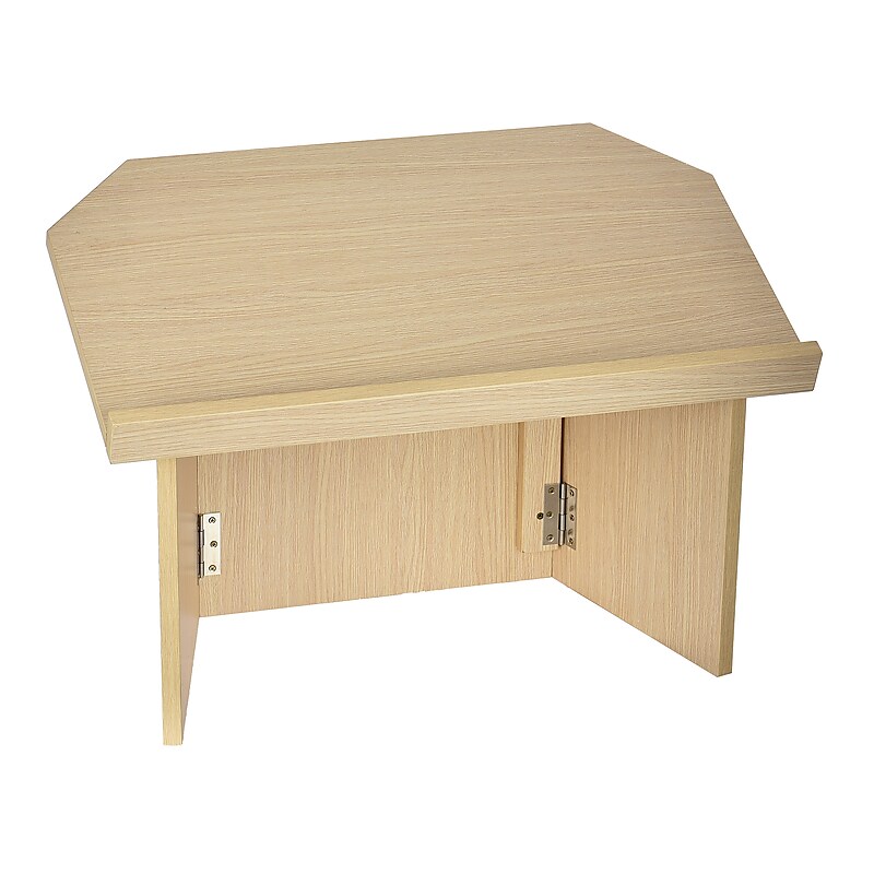 AdirOffice 19" Tabletop Lectern, Medium Oak (661-05-MEO-PKG) image 1