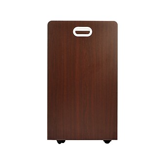 AdirOffice 21-Slot Roll File Cabinet, Mobile, Mahogany, 30", 2/Pack (625-MA-2PK)
