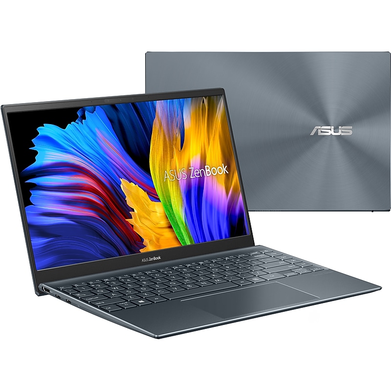 Asus ZenBook 14 UM425QA-EH51 14" Notebook, AMD Ryzen 5 5600H, 8GB Memory, 512GB SSD, Windows 11 Home image 1