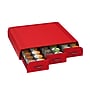 Mind Reader Plastic Single Serve Coffee Pod Storage Drawer, 36 Pod Capacity, Red (TRAY6-RED)~#|#~sp169019089_sc7