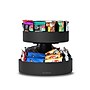 Mind Reader Plastic 2-Tier Snack Tray Carousel Countertop Organizer, Black (SNACKCAR-BLK) ~#|#~sp169019497_sc7