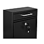 AdirOffice Steel Ultimate Locking Wall Mounted Drop Box Interoffice Mailbox, Medium, Black (631-05-BLK-PKG)~#|#~sp169025126_sc7