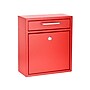 AdirOffice Steel Indoor/Outdoor Interoffice Mailbox, Medium, Red (631-05-RED-PKG)~#|#~sp169025156_sc7
