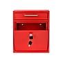 AdirOffice Steel Indoor/Outdoor Interoffice Mailbox, Medium, Red (631-05-RED-PKG)~#|#~sp169025158_sc7