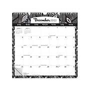 2022-2023 BrownTrout Ebony and Ivory 12" x 12" Monthly Wall Calendar, White/Black (9781975456108)