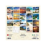 2022-2023 BrownTrout Beaches 12" x 12" Monthly Wall Calendar (9781975454784)