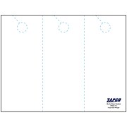 Zapco® 3.67" x 8.50" 67 lbs. Digital Bristol Cover Door Hanger, White, 50/Pack (212-50FWH23D)