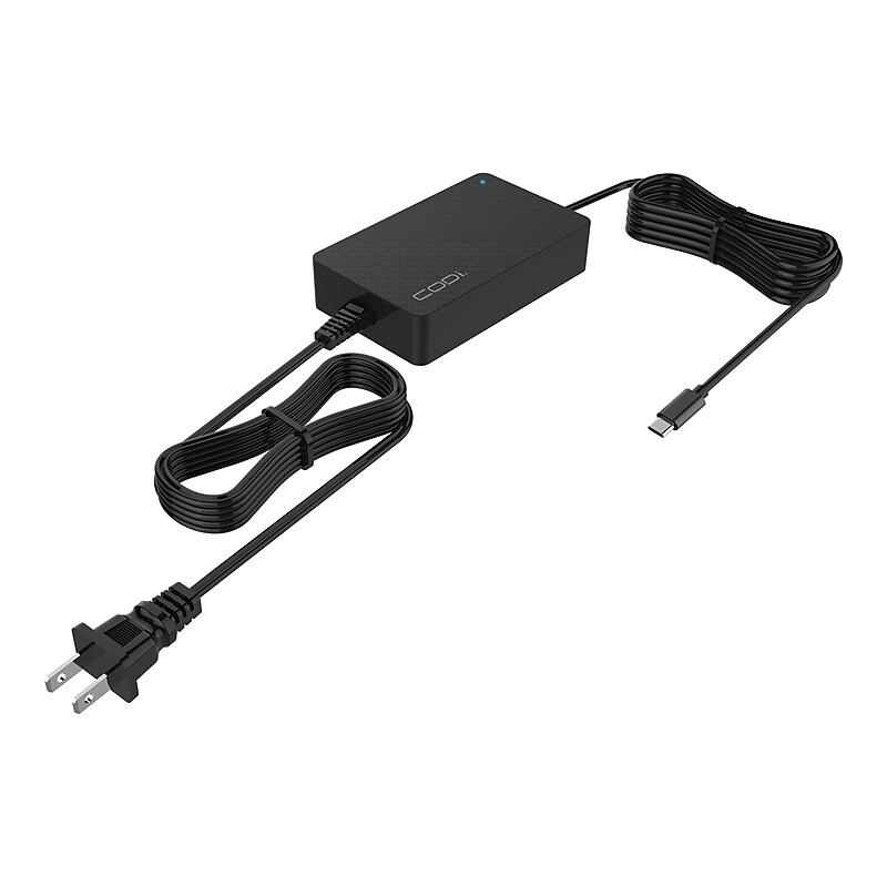 CODi USB-C AC Power Adapter, 90W, Black (A03039) image 1