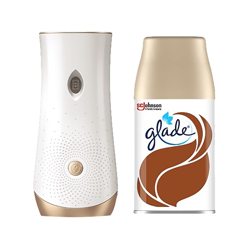 Glade Automatic Spray Starter Kit, Refill, Cashmere Woods Scent (328613) image 1
