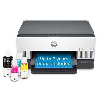 HP Smart Tank 6001 Inkjet Printer, All-in-One Supertank, Print/Copy/Scan (2H0B9A)