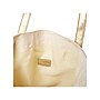 Martha Stewart Deluxe Beige/Gold Canvas/Faux Leather Tote, Large (MS106A)~#|#~sp169516446_sc7