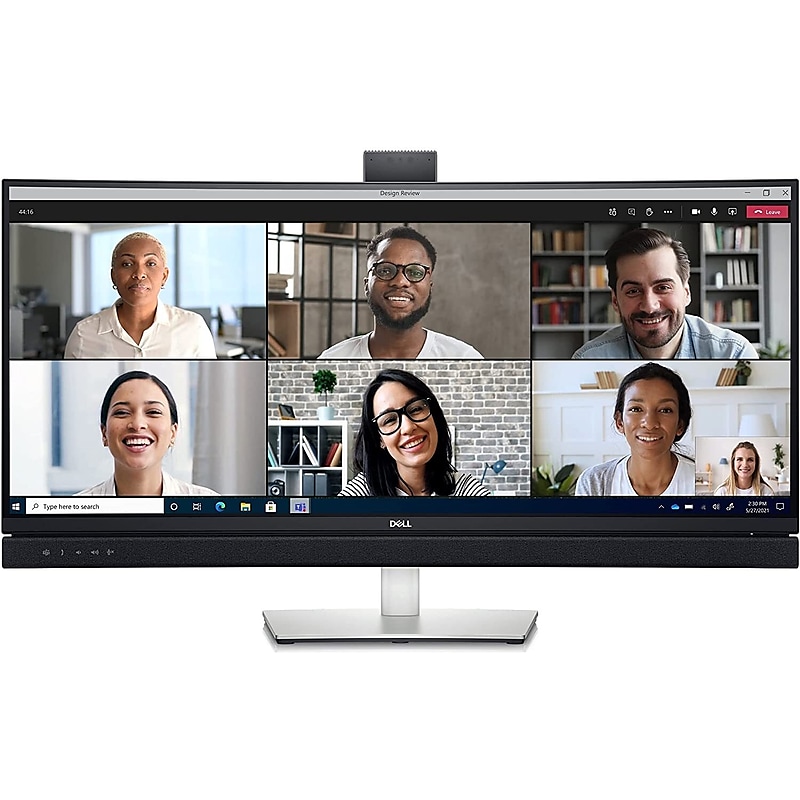 Dell WQHD Curved Screen Edge 34.1" LCD Monitor, Platinum Silver (C3422WE) image 1