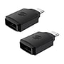 scosche StrikeLine USB Type-A to USB Type-C Adapter, Female to Male, Black, 2/Pack (CAA2PK-SP)~#|#~sp169610744_sc7