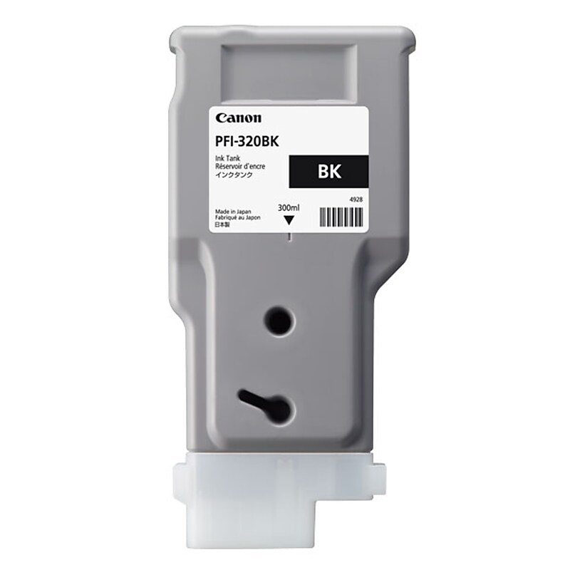 Canon PFI-320BK Black High Yield Ink Cartridge (2890C001) image 1