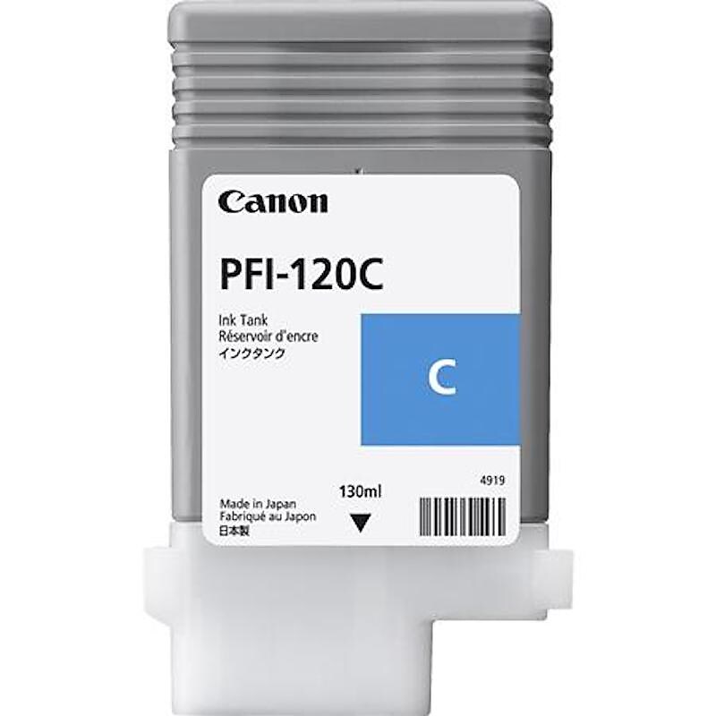Canon PFI-120C Cyan Standard Yield Ink Cartridge (2886C001) image 1
