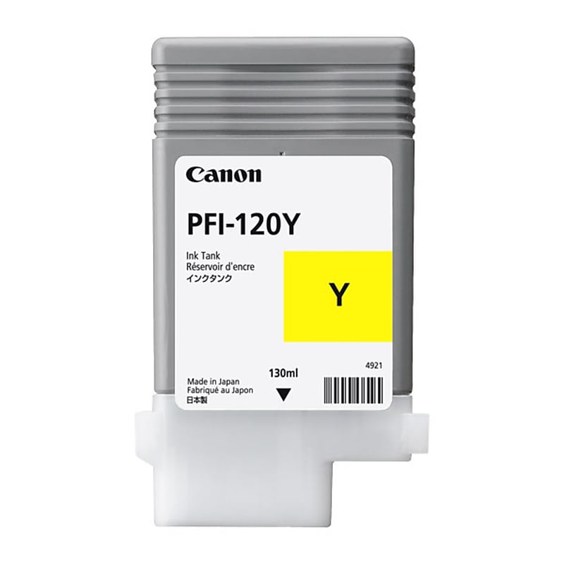 Canon 120Y Pigment Yellow Standard Yield Ink Cartridge (2888C001) image 1