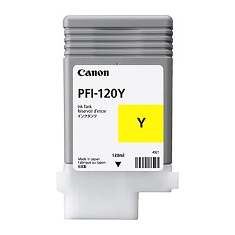 Canon 120Y Pigment Yellow Standard Yield Ink Cartridge (2888C001AA)