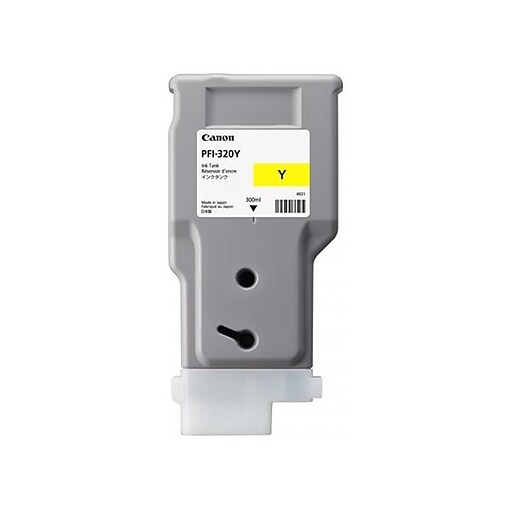 Canon PFI-320Y イエロー 300ml インクカートリッジ Canon PFI-320Y Yellow High Yield Ink Cartridge (2893C001) | Staples