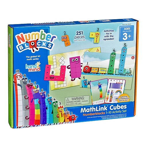 hand2mind Numberblocks MathLink Cubes 1-10 Activity Set (93417) | Staples