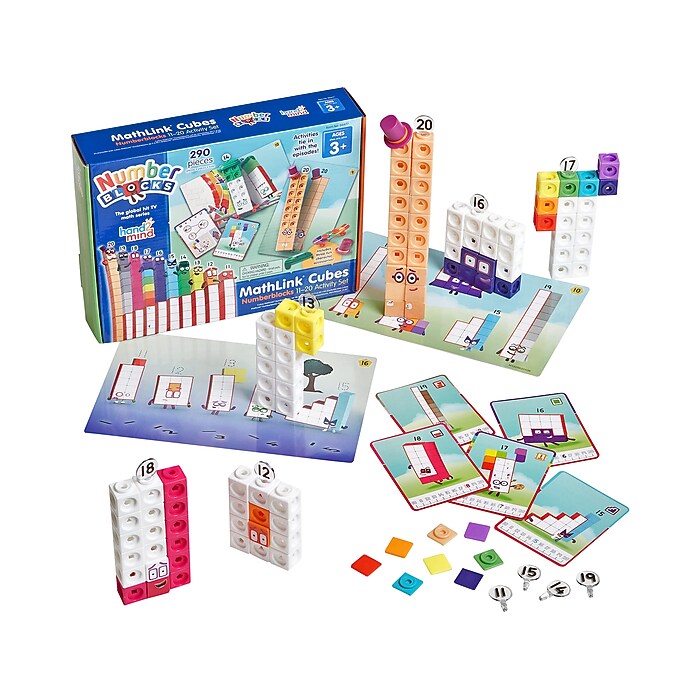 hand2mind Numberblocks MathLink Cubes 11-20 Activity Set