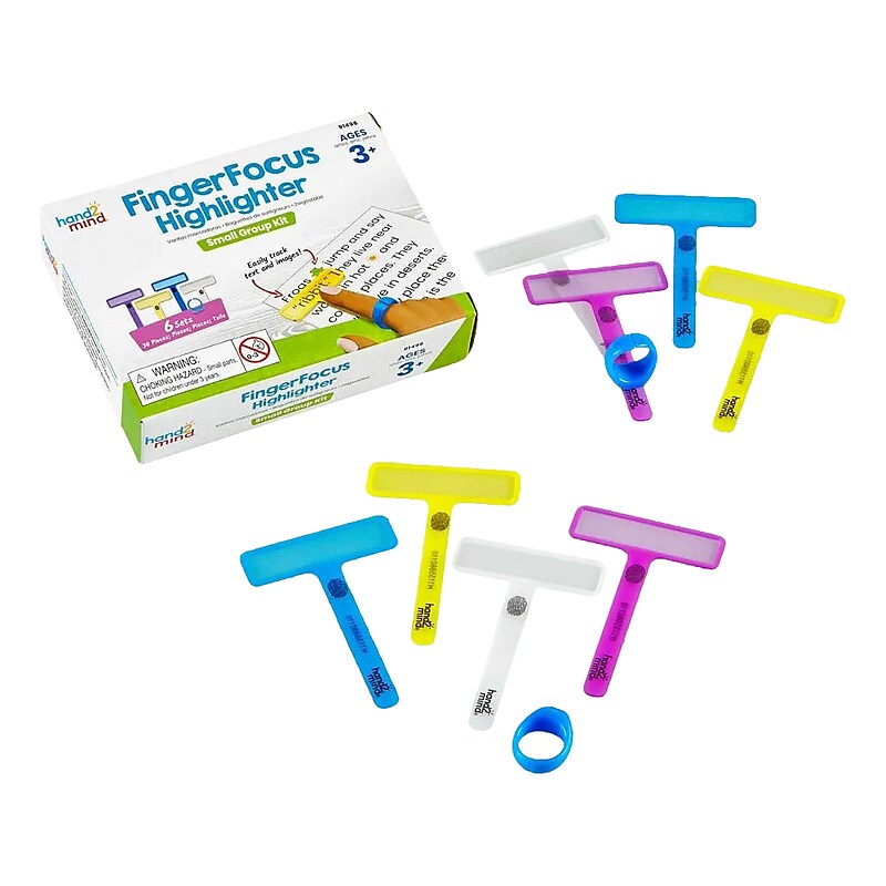 hand2mind FingerFocus Highlighter Sets, 6/Sets (91496) image 1