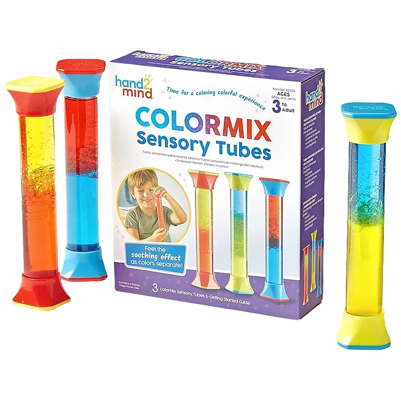 hand2mind ColorMix Sensory Tubes, 3/Pack (93386) image 1