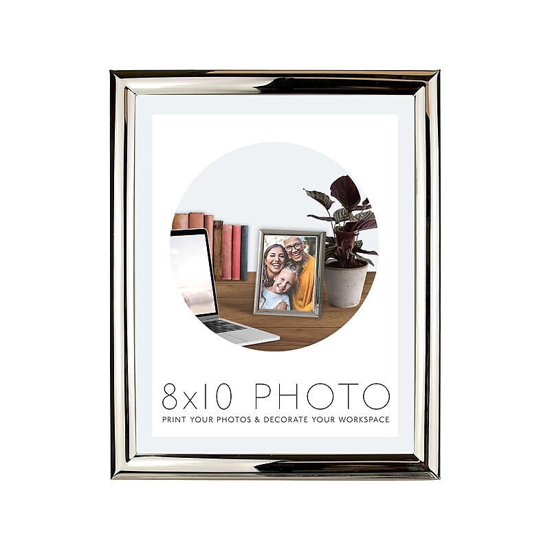 SHEFFIELD HOME 8" x 10" Metal Picture Frame, Silver (ST7H1880 SIL) image 1