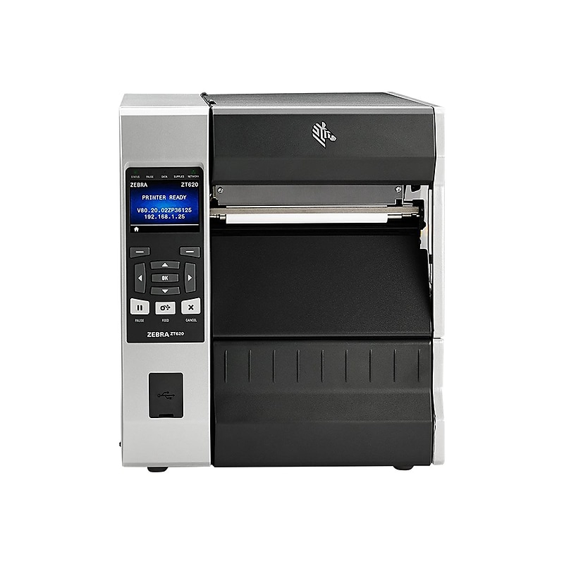 Zebra Desktop Thermal Label Printer, Silver/Black (ZT62063-T110100Z) image 1
