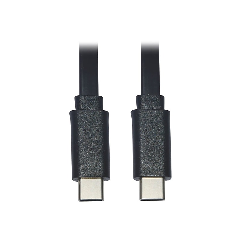Tripp Lite 3' USB C Cable, Black (U040-003-C-FL) image 1
