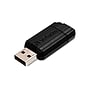 Verbatim PinStripe 32GB USB 2.0 Type A Flash Drive, Black, 10/Pack (70062)~#|#~sp169867455_sc7