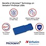 Verbatim PinStripe 128GB USB 3.2 Type-A Flash Drive, Red/Green/Blue, 3/Pack (70390)~#|#~sp169867474_sc7