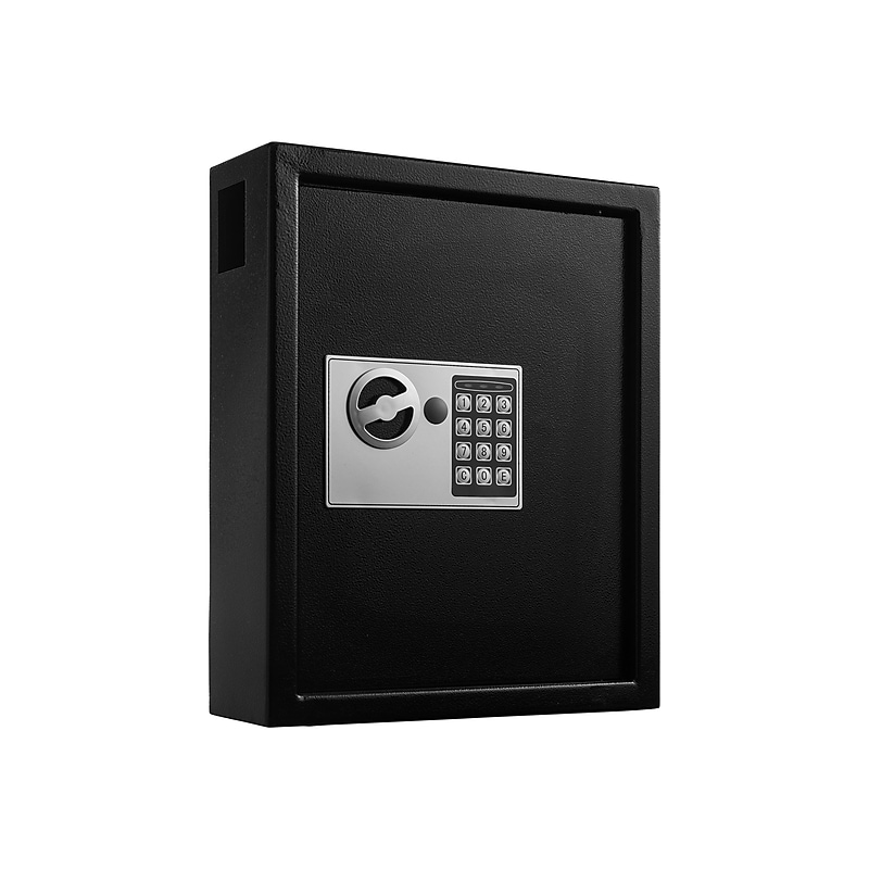 AdirOffice 40-Key Digital Lock Cabinet with Key Tags, Black (680-40-BLK-689-PKG) image 1