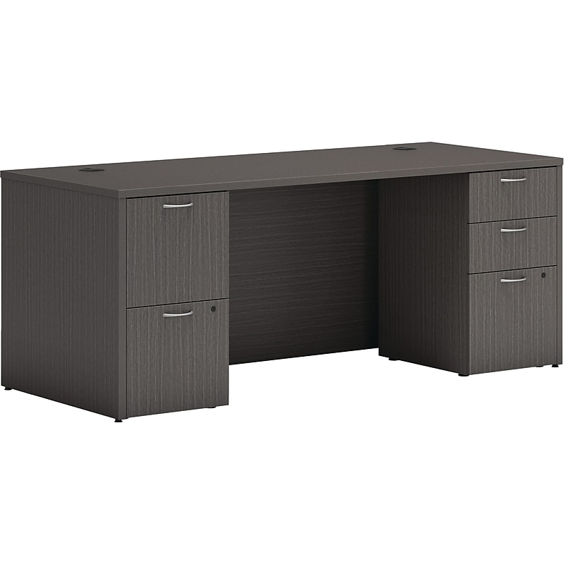 HON Mod 72" Table Desk, Gray (HLPLDS72PSSL1) image 1