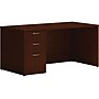 HON Mod 60"W x 30"D Single-Pedestal Desk, Traditional Mahogany (HLPLDS60PSTM1)~#|#~sp169869834_sc7
