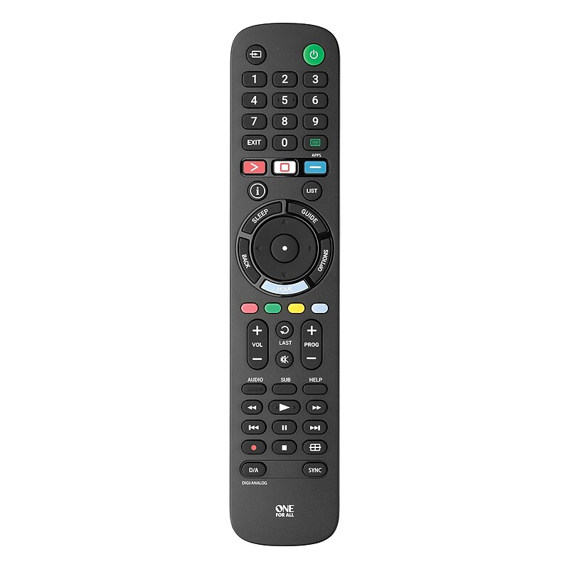ONE FOR ALL Replacement Remote for Sony TV, Black (UEBVURC4812) image 1