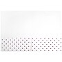 JAM Paper Handmade Two-Pocket Recycled Presentation Folders, White with Burgundy Dots, 100/Box (9935980B100)~#|#~sp170186361_sc7
