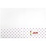 JAM Paper Handmade Two-Pocket Recycled Presentation Folders, White with Burgundy Dots, 100/Box (9935980B100)~#|#~sp170186362_sc7