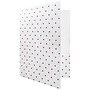 JAM Paper Handmade Two-Pocket Recycled Presentation Folders, White with Burgundy Dots, 100/Box (9935980B100)~#|#~sp170186363_sc7