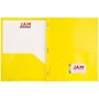 JAM Paper POP 2 Pocket Plastic Folders with Fastener, Yellow, 6/Pack (382ECYED)~#|#~sp170186437_sc7