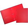 JAM Paper Heavy Duty 2-Pocket Presentation Folders, Red, 6/Pack (383HHPreb)~#|#~sp170186451_sc7