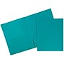 JAM Paper Plastic POP 2-Pocket Presentation Folder, Multicolored, Assorted Colors, 6/Pack (383EFassrt)~#|#~sp170186456_sc7
