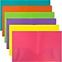JAM Paper Plastic POP 2-Pocket Presentation Folder, Multicolored, Assorted Colors, 6/Pack (383EFassrt)~#|#~sp170186485_sc7