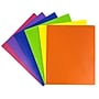 JAM Paper 2-Pocket Plastic Folders with Fastener Clasps, Multicolored, Assorted Primary Colors, 6/Pack (382ECbgypofu)~#|#~sp170186486_sc7