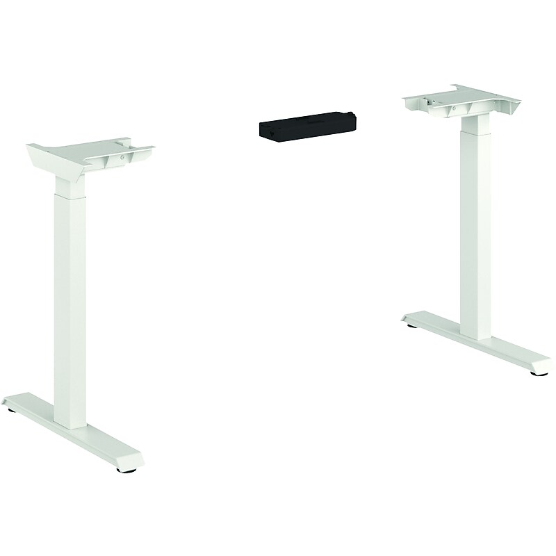 HON Coordinate 27"-46"H Height-Adjustable Base, Designer White (HHATB2S2LT.PJW.X.MEM) image 1
