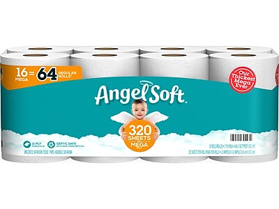 Angel Soft Toilet Paper - 16 Mega Rolls