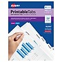 Avery Printable Self-Adhesive Plastic Tabs, 1-1/4", White, 96/Pack (16280)~#|#~sp170347742_sc7