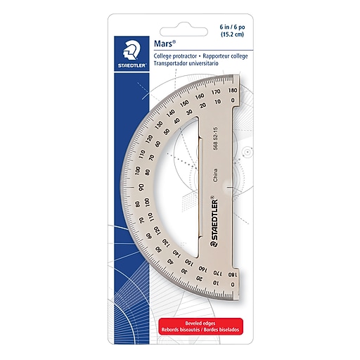 Staedtler® Mars® 180 Degree Protractor (5685215BK) Staples
